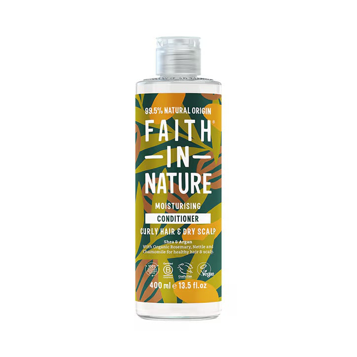 Faith in Nature Acondicionador de Karité y Argan para Cabello Rizado y Seco - 400ml