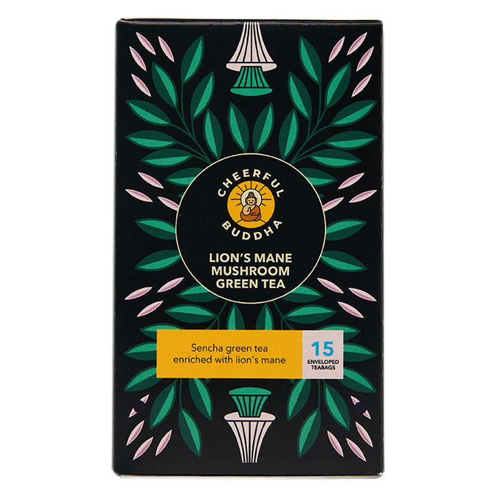 Cheerful Buddha Té Verde con Hongo Melena de León - 22,5g