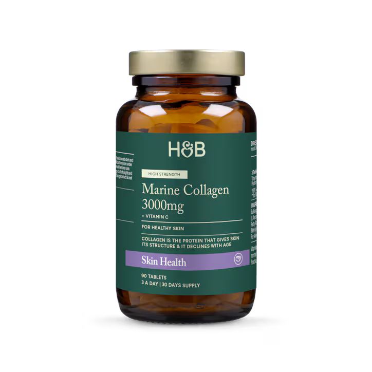 Holland & Barrett Colágeno Marino 3000mg con Vitamina C Alta Potencia - Comprimidos