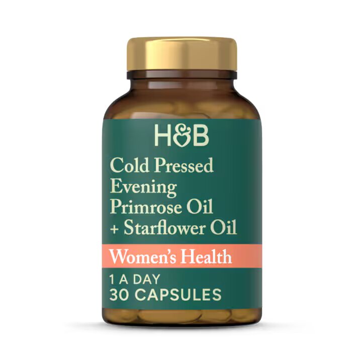 Holland & Barrett Aceite de Onagra + Borraja Prensado en Frío 1000 mg - 30 Cápsulas