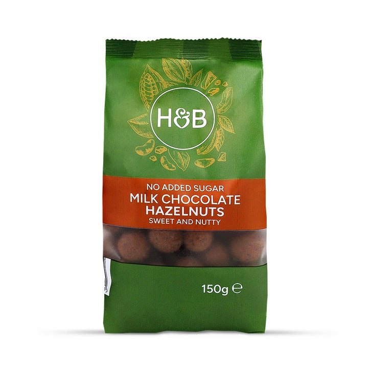Holland & Barrett Chocolate con Leche y Avellanas Sin Azúcar Añadido - 150g