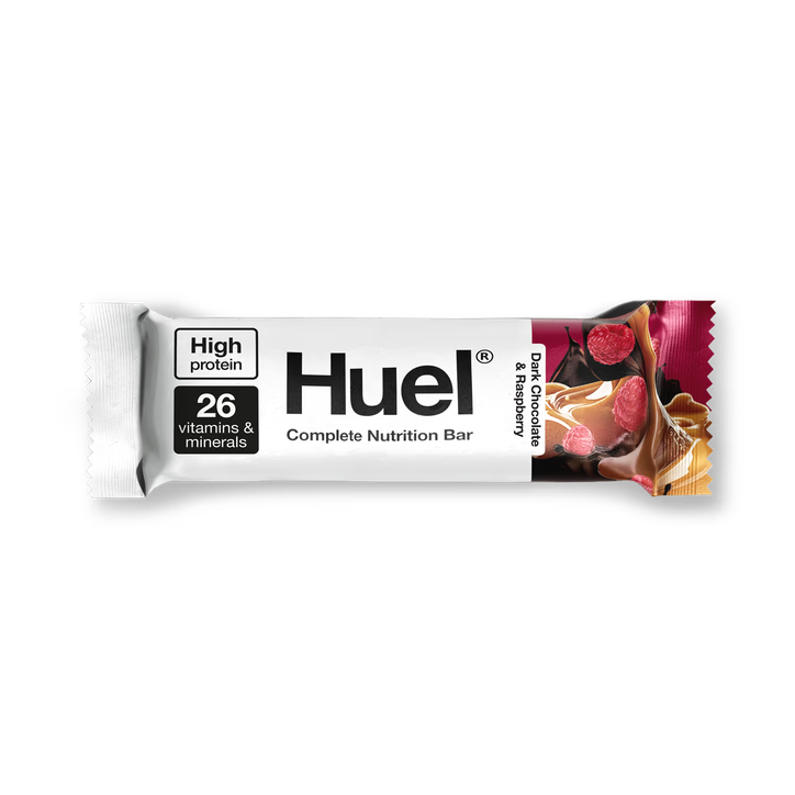 Huel Barrita Nutricional Completa de Chocolate Negro y Frambuesa - 55g