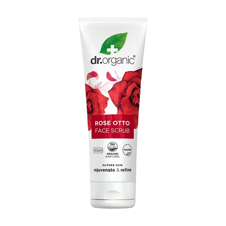 Dr Organic Exfoliante Facial Rosa Otto - 125ml