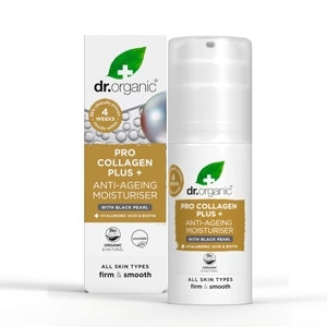 Dr Organic Colágeno Anti-Envejecimiento Hidratante con Complejo de Perlas Negras - 50ml