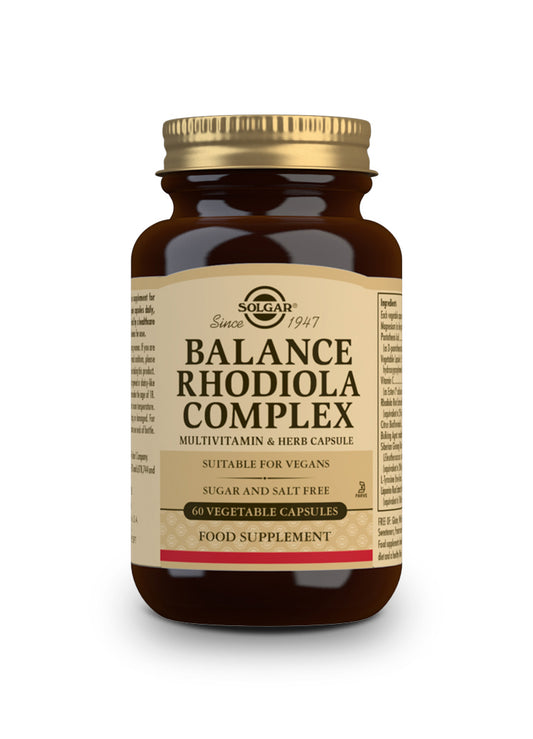 Solgar Balance Rodiola Complex - 60 Capsulas Vegetales.