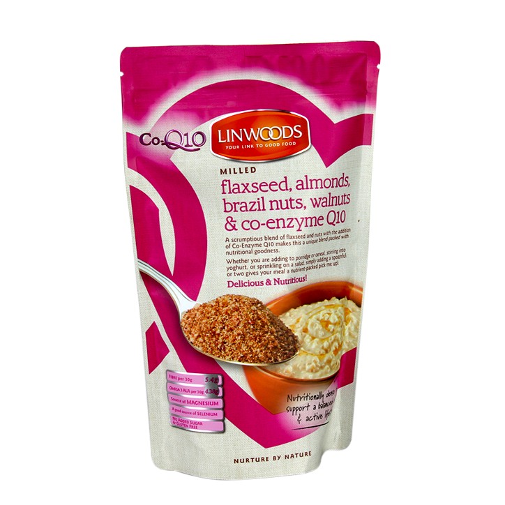 Linwoods Molido de Semillas de Lino, Almendras, Nueces de Brasil, Nueces & Q10 - 360g