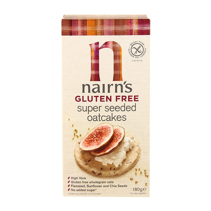 Nairns Galletas de Avena Super Semillas Sin Gluten - 180g