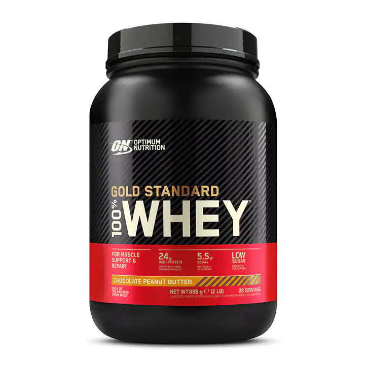 Optimum Nutrition Gold Standard 100% Whey Chocolate y Mantequilla de Cacahuetes - 896g