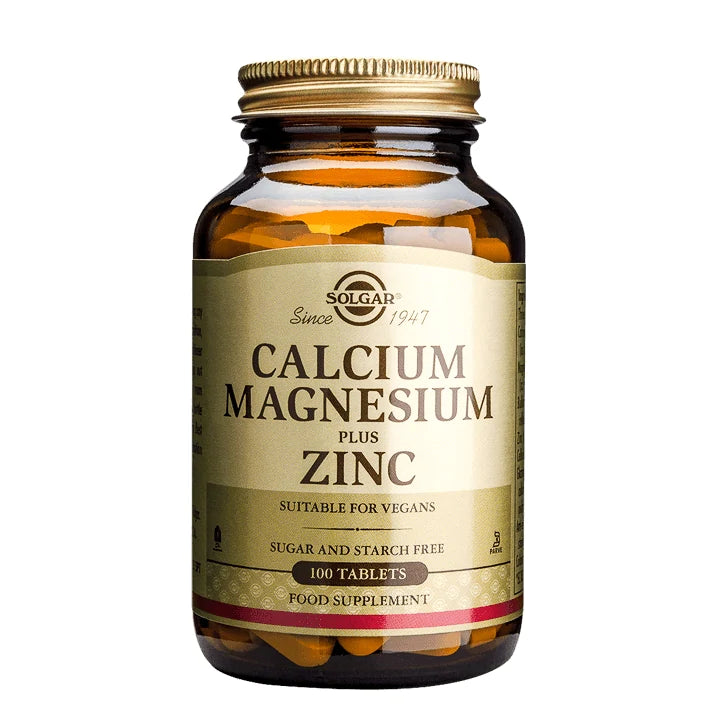 Solgar Calcio Magnesio Plus Zinc - 100 tabletas