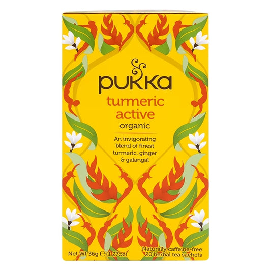 Pukka Té Activo de Cúrcuma Orgánica - 20 Bolsitas de Té
