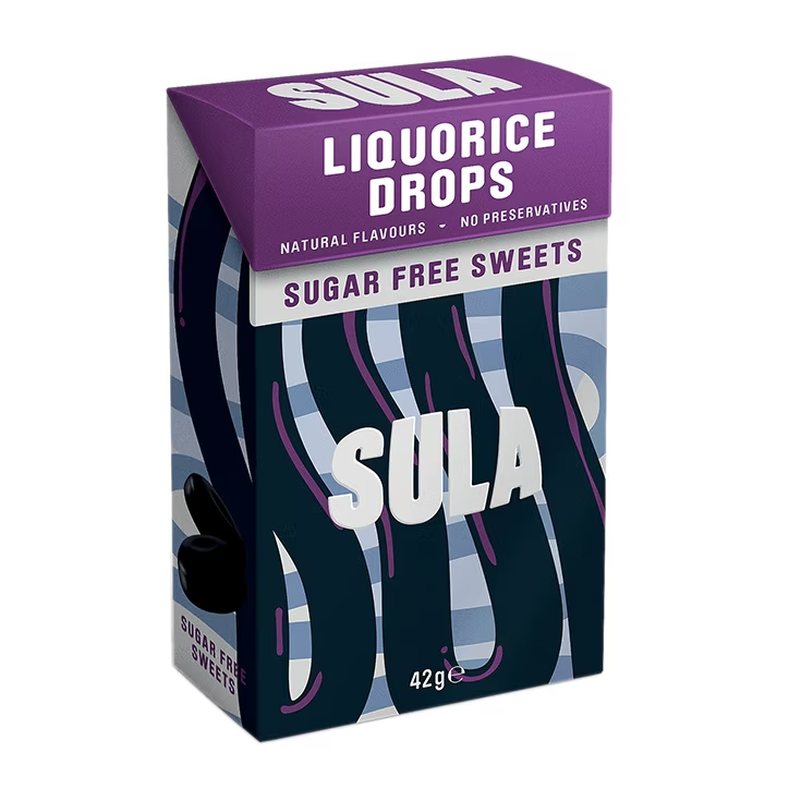 Sula Gotas de Regaliz Sin Azúcar - 42g