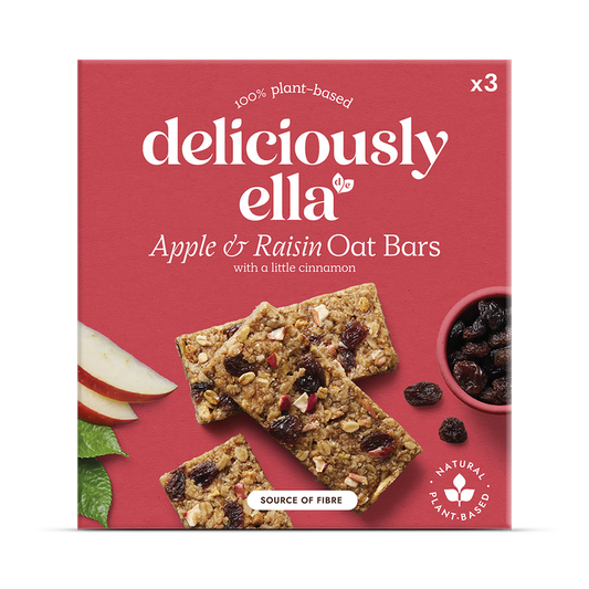 Deliciously Ella Barritas de Avena con Manzana, Pasas y Canela - 3 X 50g