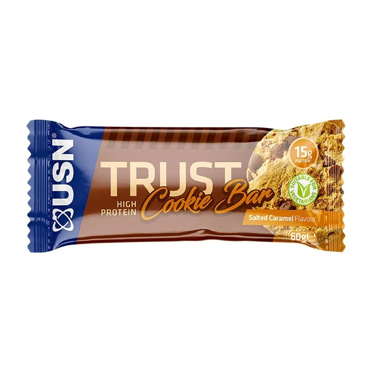 USN Trust Barrita de Galleta con Caramelo Salado - 60g