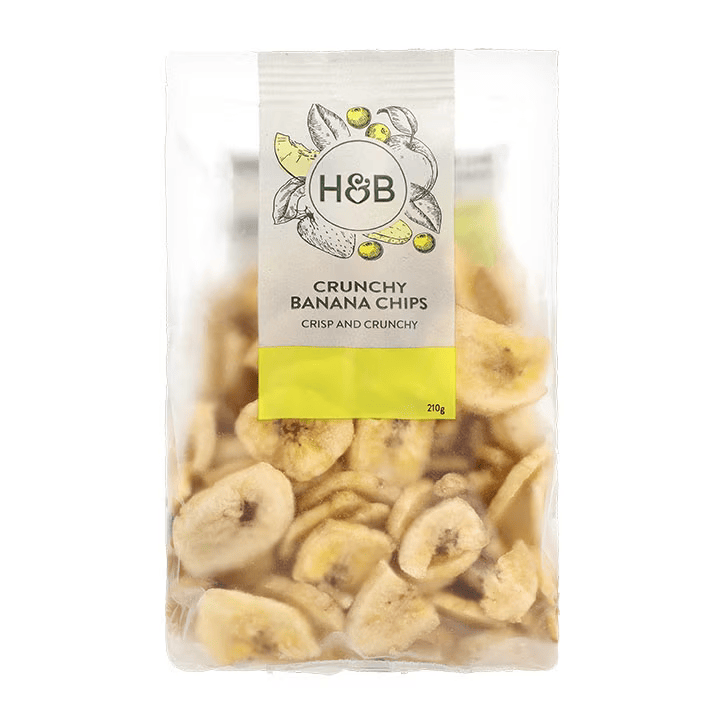 Holland & Barrett Chips de Plátano Crujientes - 210g