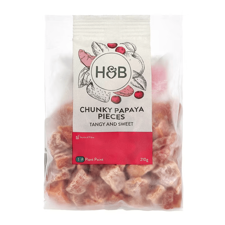 Holland & Barrett Trozos de Papaya - 210 g