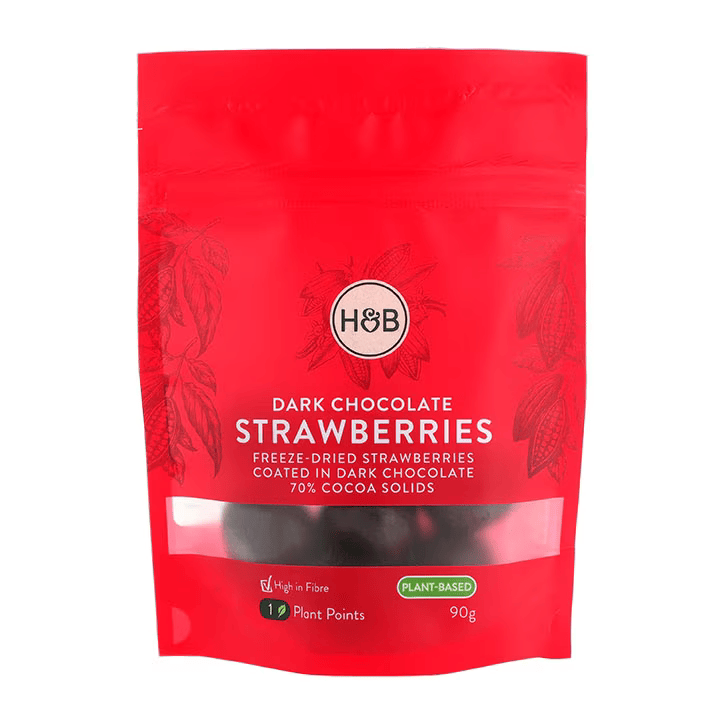 Holland & Barrett Fresas con Chocolate Negro - 90g