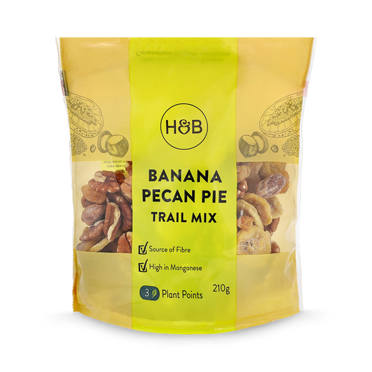 Holland & Barrett Pastel de Plátano y Nueces Pecan Trail Mix - 210g