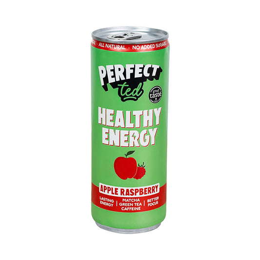 Perfect Ted Bebida Energética de Matcha de Manzana y Frambuesa - 250ml