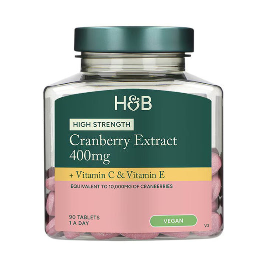 Holland & Barrett Extracto de Arándano Rojo de Alta Potencia 400 mg - 90 Comprimidos
