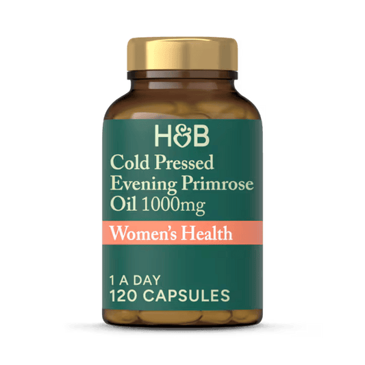 Holland & Barrett Aceite de Onagra Prensado en Frío 1000mg - 120 Cápsulas