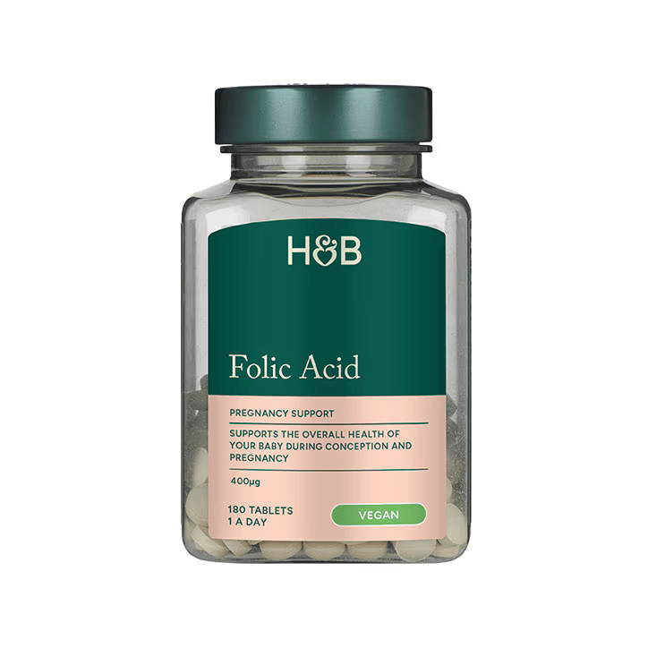 Holland & Barrett Ácido Fólico 400μg - 180 Comprimidos