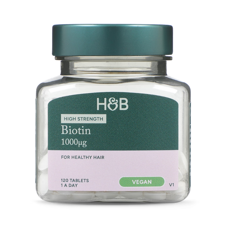 Holland & Barrett Biotina 1000µg Alta Potencia - 120 Comprimidos