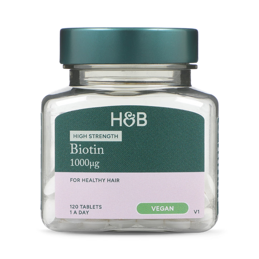 Holland & Barrett Biotina 1000µg Alta Potencia - 120 Comprimidos