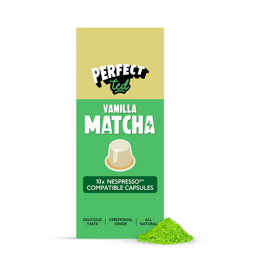 PerfectTed Cápsulas de Matcha de Grado Ceremonial Matcha de Vainilla - 15g