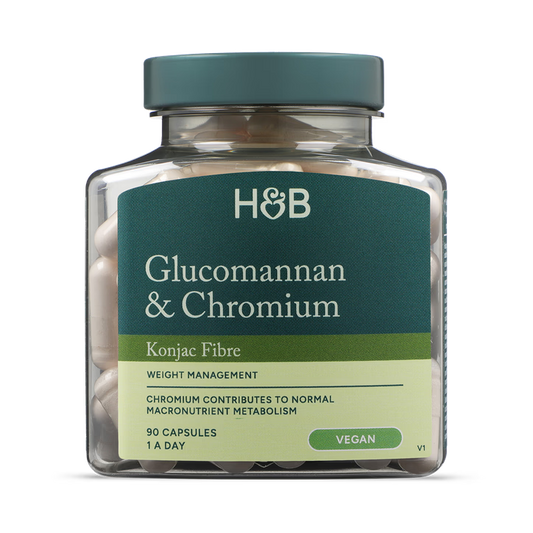 Holland & Barrett Glucomanano y Cromo - 90 Cápsulas