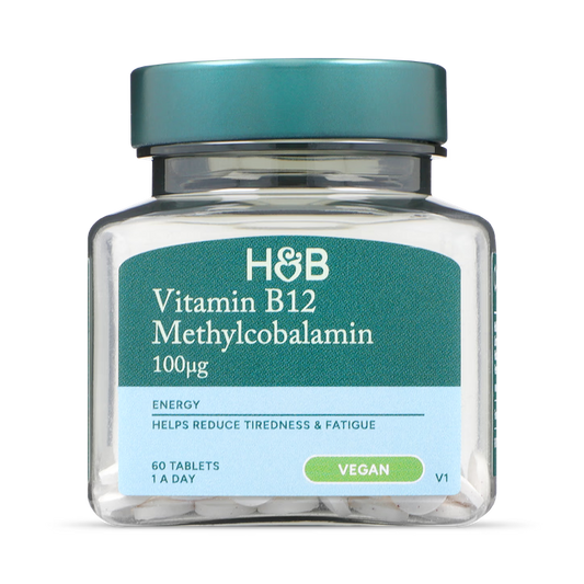 Holland & Barrett Vitamina B12 Metilcobalamina 100µg - 60 Comprimidos