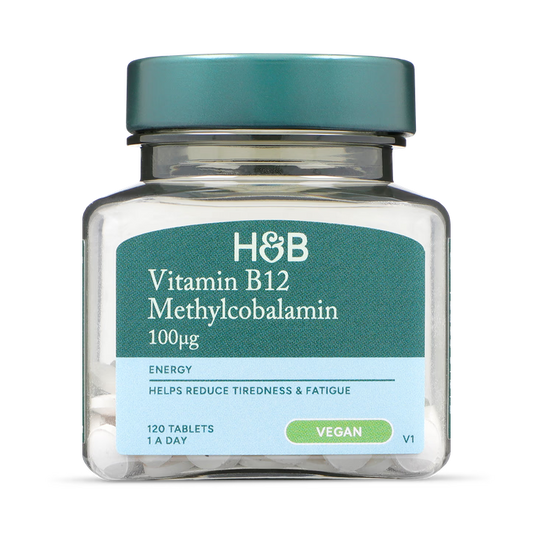 Holland & Barrett Vitamina B12 Metilcobalamina 100µg - 120 Comprimidos