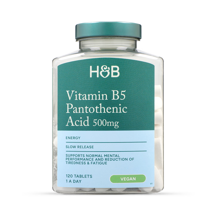 Holland & Barrett Vitamina B5 Ácido Pantoténico 500mg - 120 Comprimidos