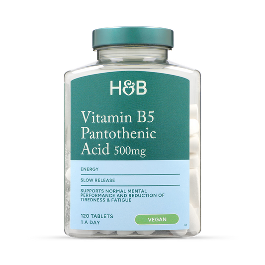Holland & Barrett Vitamina B5 Ácido Pantoténico 500mg - 120 Comprimidos