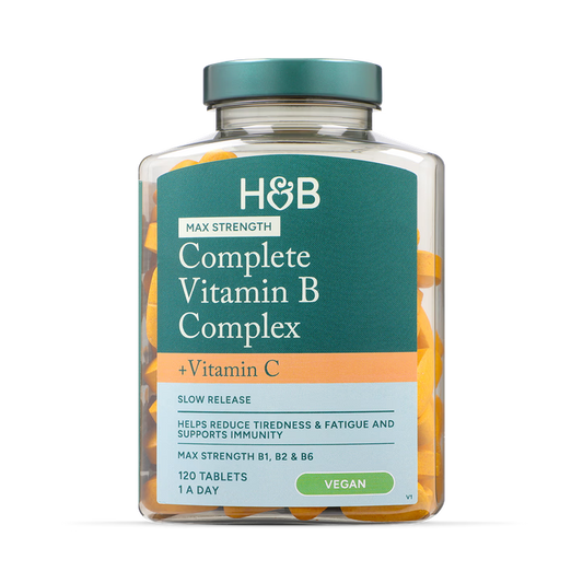 Holland & Barrett Complejo Completo de Vitamina B y Vitamina C de Maxima Potencia - 120 Comprimidos