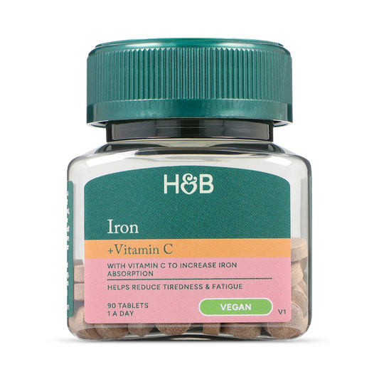 Holland & Barrett Hierro + Vitamina C - 90 Comprimidos
