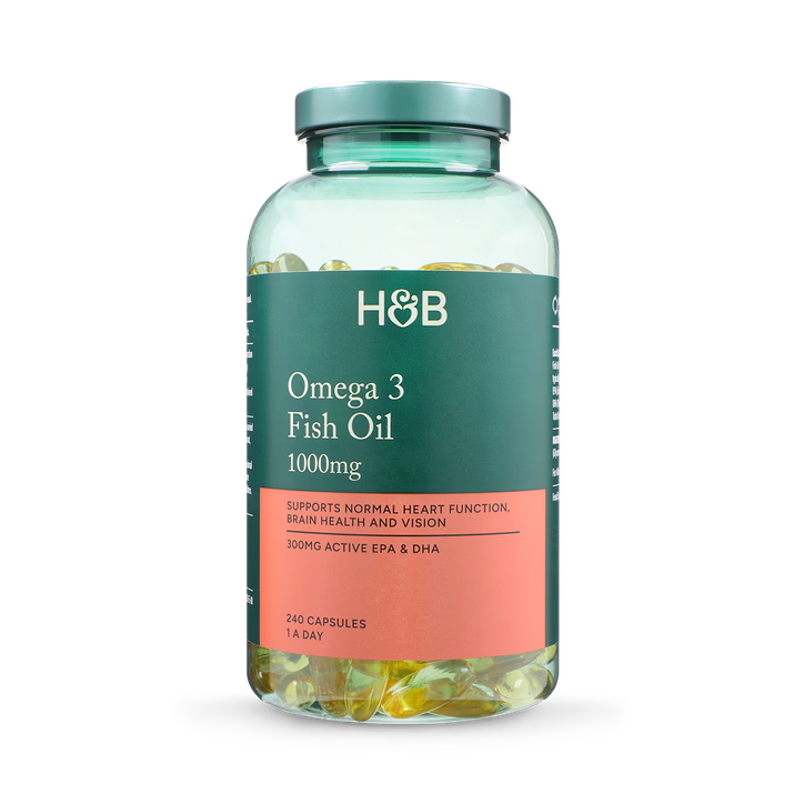 Holland & Barrett Aceite de Pescado Omega 3 1000mg - 240 Cápsulas