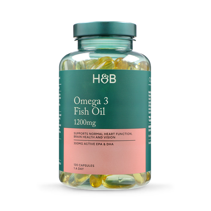 Holland & Barrett Aceite de Pescado Omega 3 1200mg - 120 Cápsulas
