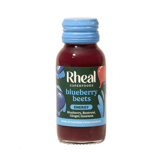 Rheal Blueberry Beets Energía Arándanos, Remolacha, Jengibre y Guaraná - 60ml