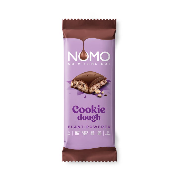 Nomo Tableta Vegetal de Chocolate con Sabor a Masa de Galleta - 127g