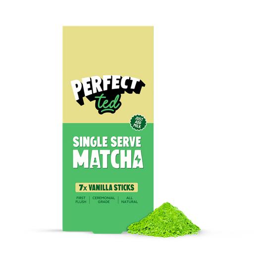 PerfectTed Sticks Individuales de Matcha con Vainilla - 35g