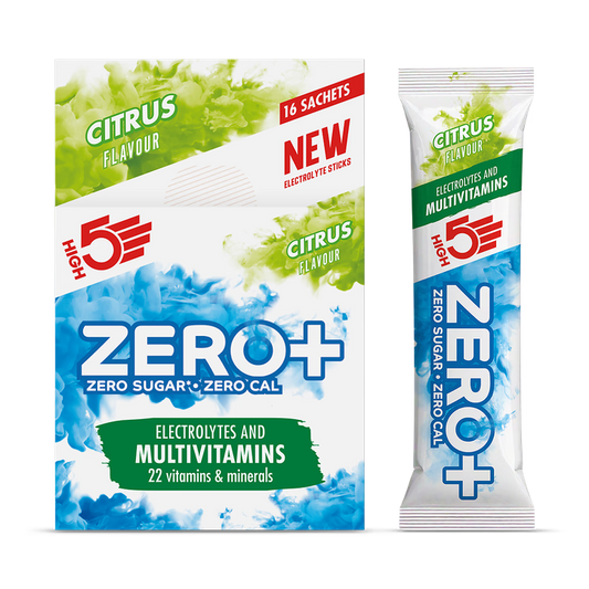 High5 Zero+ Electrolitos y Multivitaminas Sabor Cítricos- 16 x7g