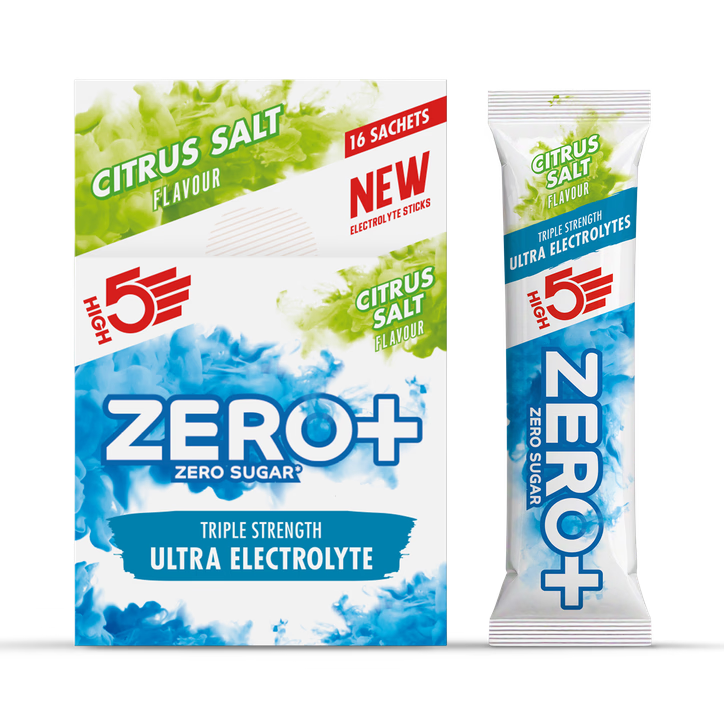 High5 Zero+ Electrolitos Ultra de Triple Concentración con Sabor a Cítricos Salados - 16X18g