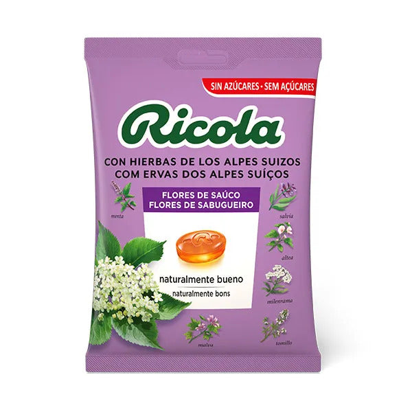 Ricola Caramelos con Hierbas Suizas de Flores de Saúco - 70g