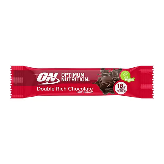 Optimum Nutrition Barrita de Proteína Vegetal Rico Doble Chocolate - 60g