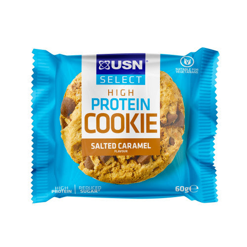 USN SELECT Galleta Alta Proteica Sabor Caramelo Salado - 60g