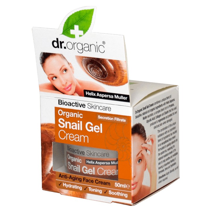 Dr Organic Crema de Baba de Caracol - 50ml