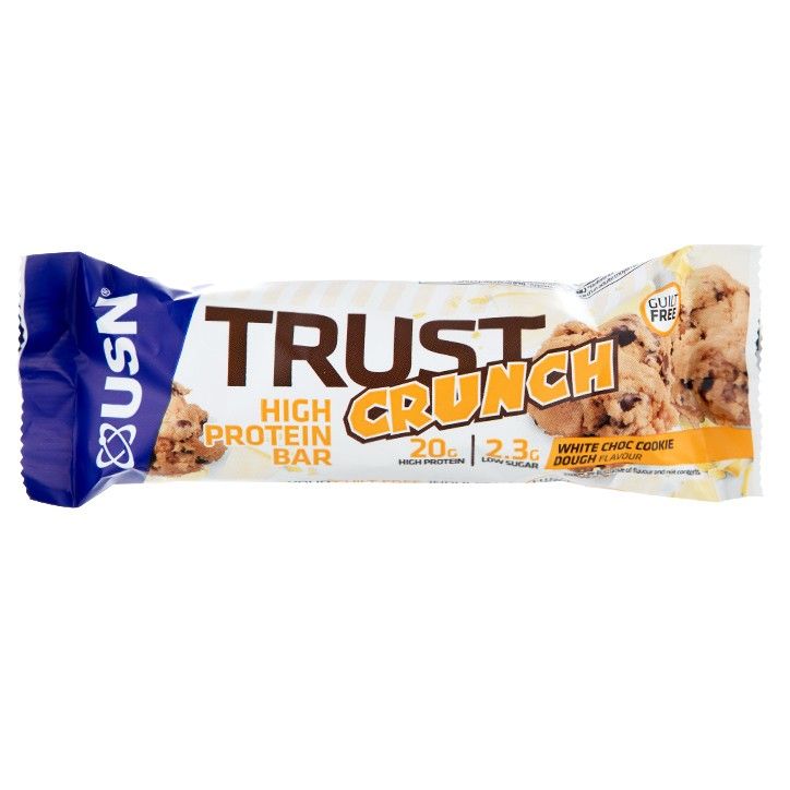 USN Trust Crunch Bar Masa De Galleta Con Chocolate Blanco - 60g