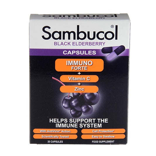 Sambucol Saúco Negro Immuno Forte - 30 Cápsulas