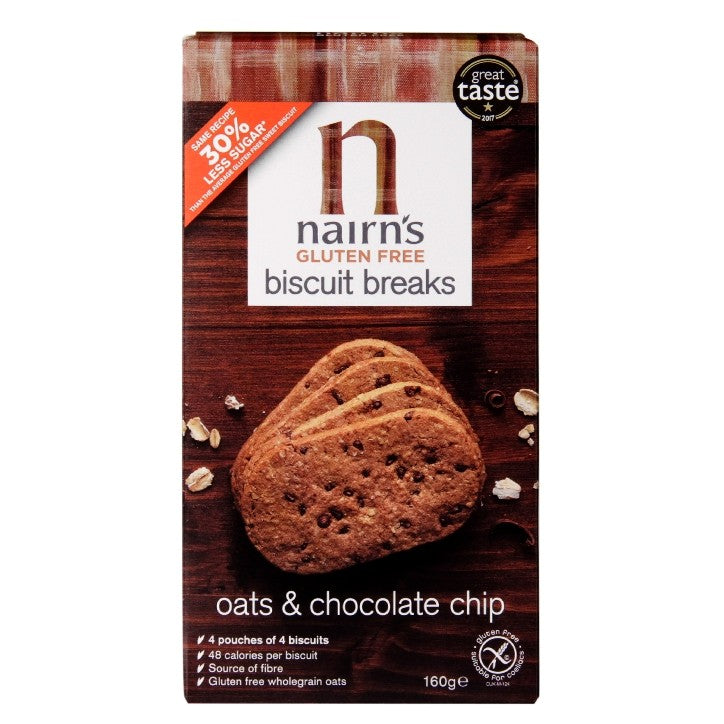 Nairn's Galletas con Chips de Chocolate Sin Gluten - 160g