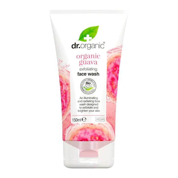 Dr Organic Jabón Facial Exfoliante en Guayaba - 150ml